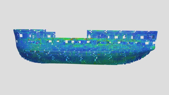 HMS Unicorn Planks 3D Model