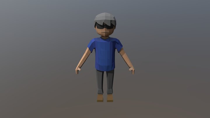 Personagem Cartoon 3D Model