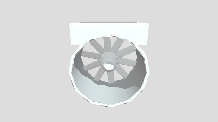 ATK Supply Fan Mechanical Single Fan Axial 3D Model