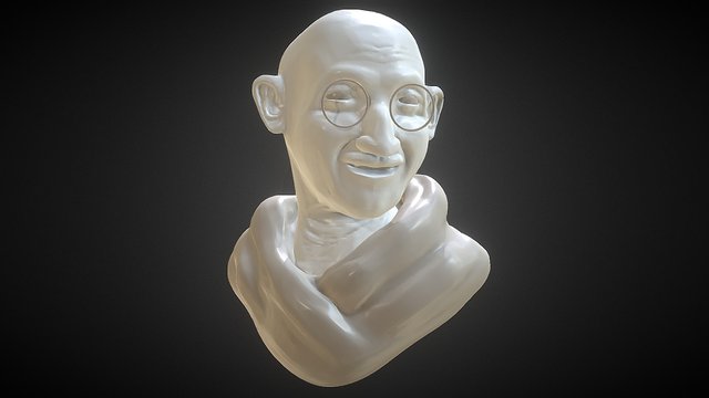 Gandhi Bust 3D Model