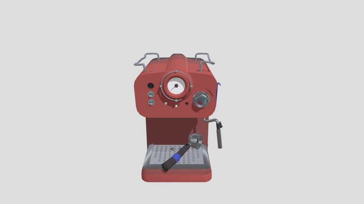 Кофемашина " немного потрепанная " 3D Model