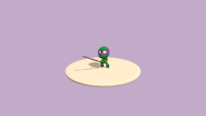Donatello from Teenage Mutant Ninja Turtles 3D Model