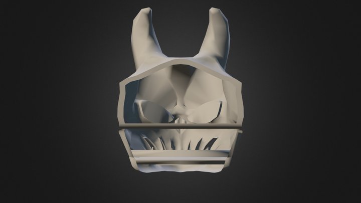 Hell Skull Mask By Necrosster For Pepakura Ru 3D Model