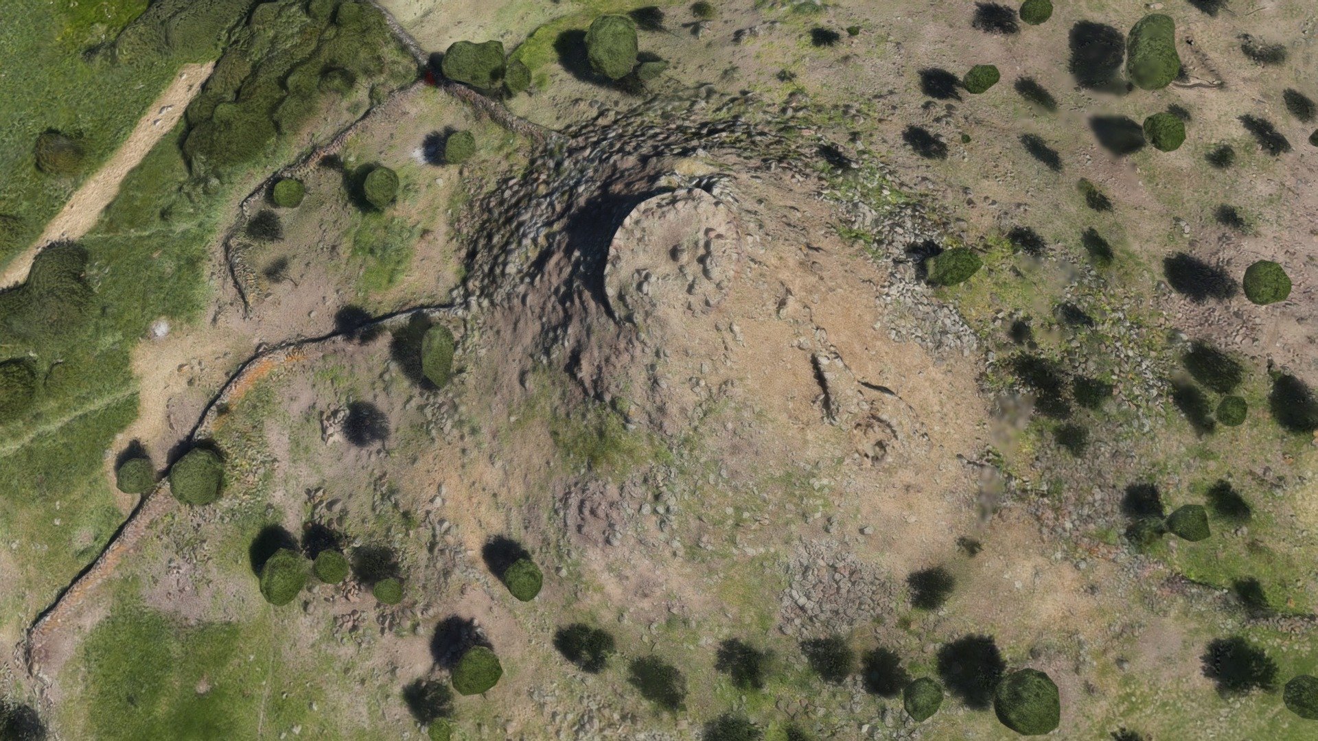 Nuraghe Sirai 1, Carbonia 3D model by Teravista [08f5420] Sketchfab