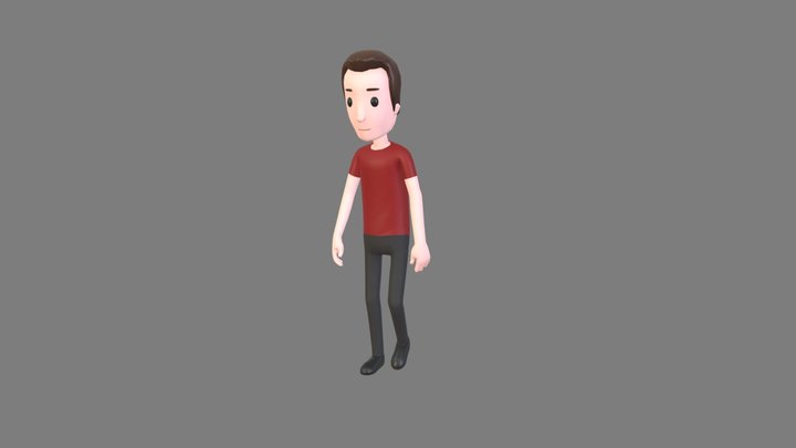 Animated Man01 3D Model