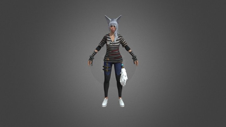 Free Fire Female Model by no rules yt 3D Model