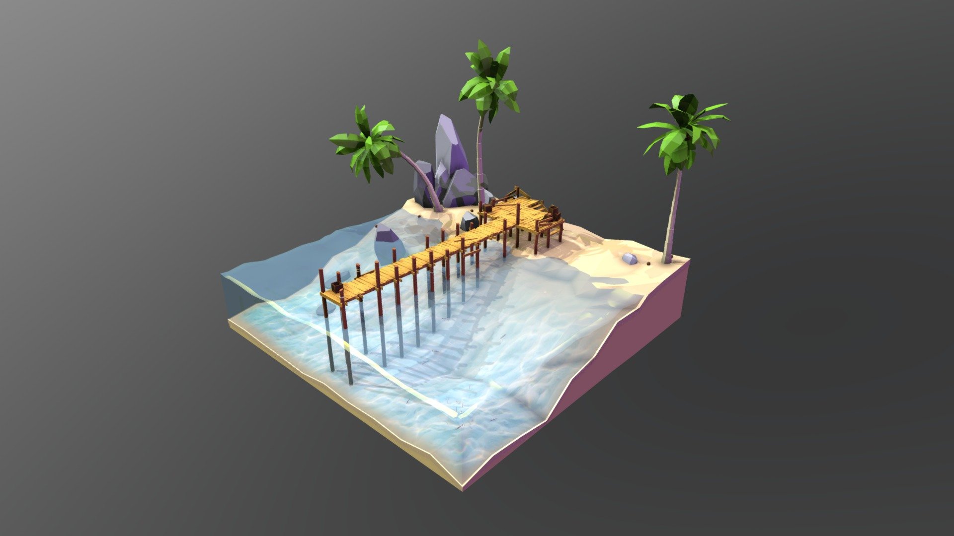 Beach Pier - Diorama