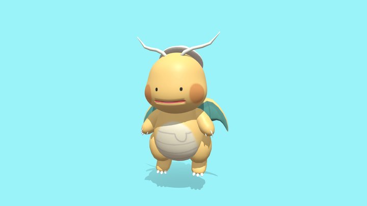 Dragonite pokopia 3D Model