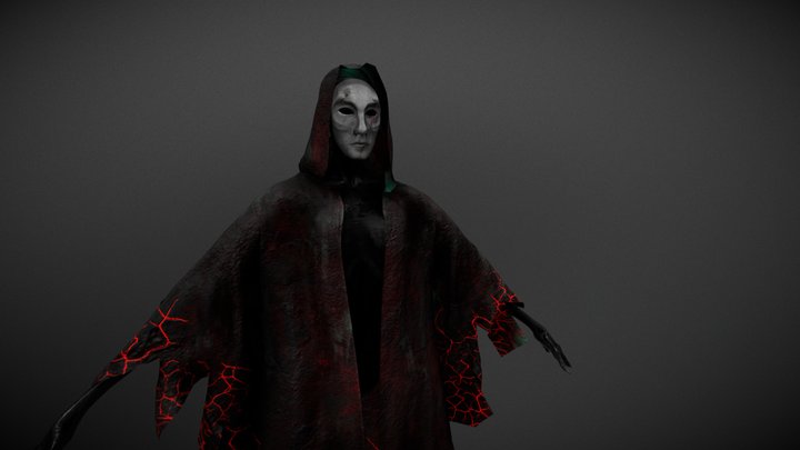 Demônio -  Restless Face do Demônio 3D Model