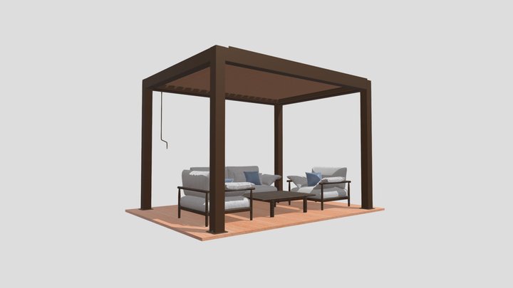 Goldwood Manual Pergola 3x4x2,5 3D Model