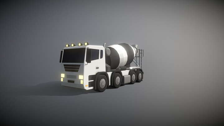 Truck Mixer 3D Model