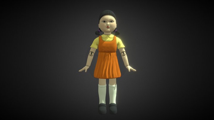 Squid Game - Giant Doll 3D Model