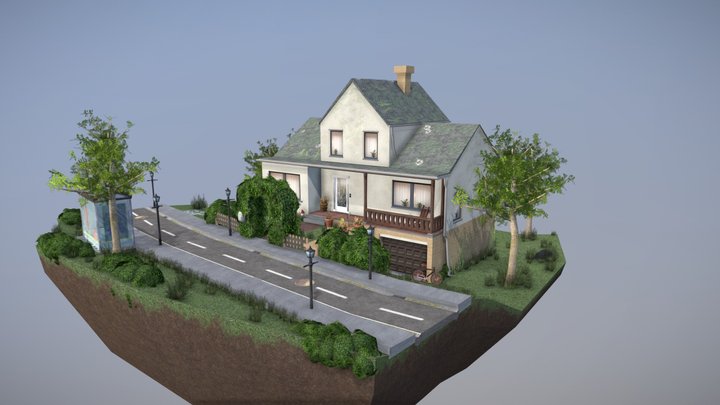 DAE Diorama - Grandma's House 3D Model