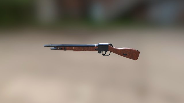 Separate ROKS3 Gun 3D Model