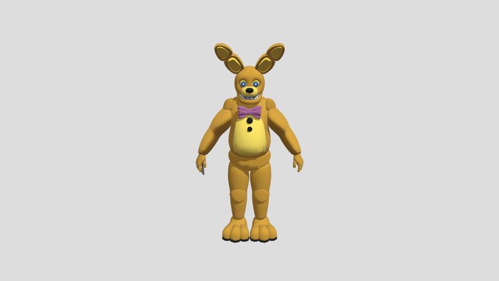 Yellow+ Rabbit+V1 3D Model
