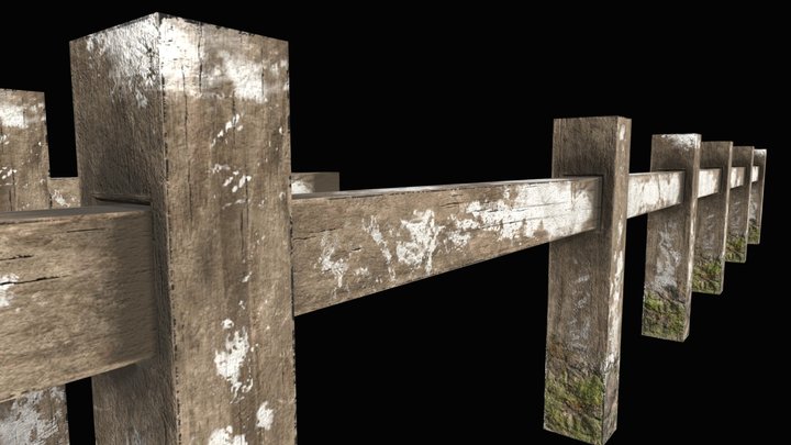 Wooden fence Building Farm – Modelo 3D gratuito STL