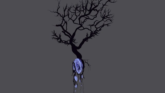 Origins - Chrystals,Tree, and Roots - Tiltbrush 3D Model
