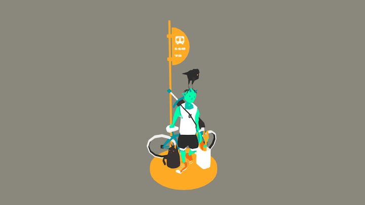 Bus Stop 3D Model