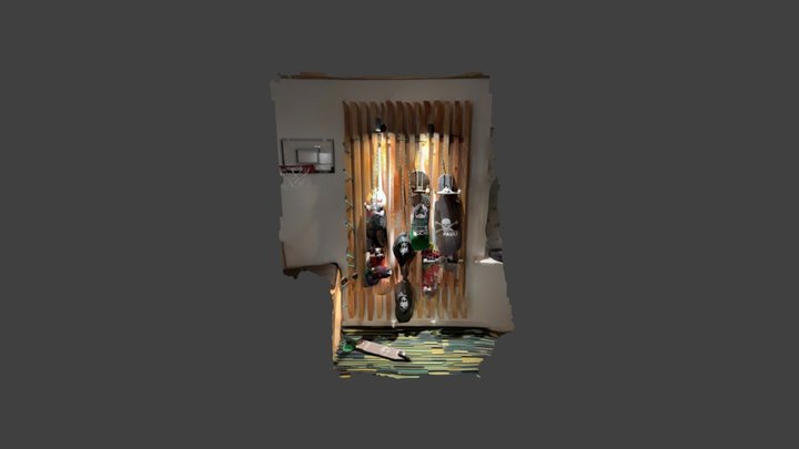 Skater wall at Magnus room 3D Model