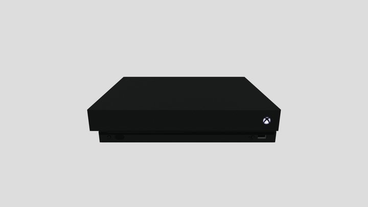 microsoft-xbox-one-x-game-console 3D Model