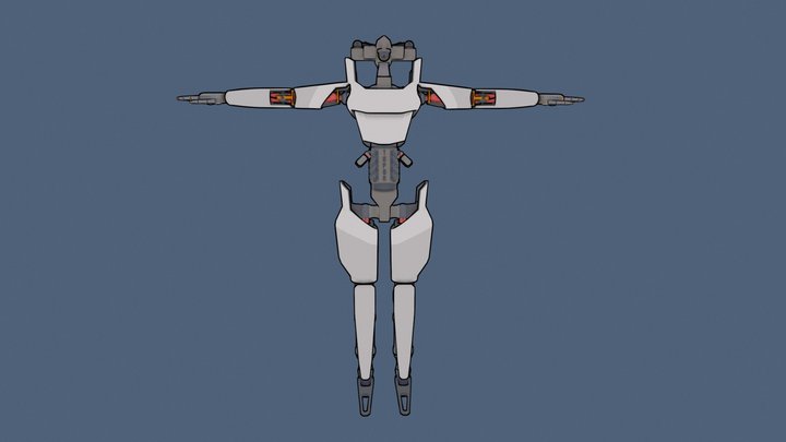 Stylized Robot for UE4 3D Model