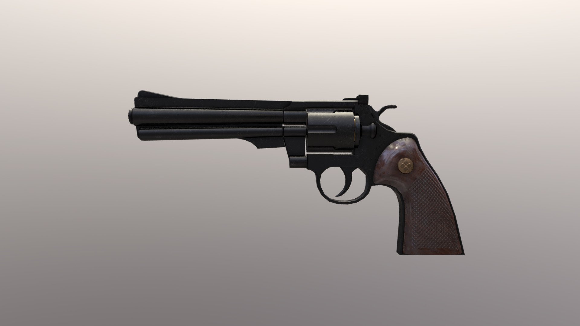 Semi-stylized Revolver - 3D model by aeternal11 [08fdffd] - Sketchfab