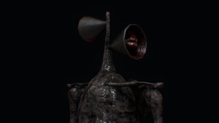 Siren Head Stranded inspired Siren Head 3D Model