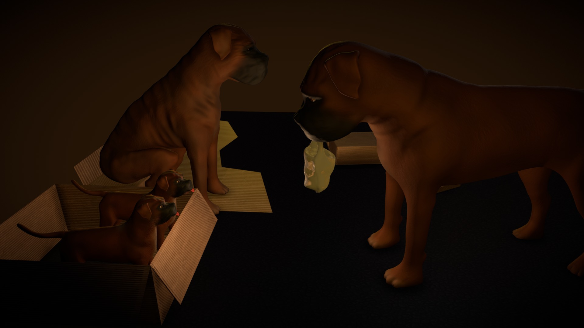 3D model Livelihood - This is a 3D model of the Livelihood. The 3D model is about a couple of toy figurines.