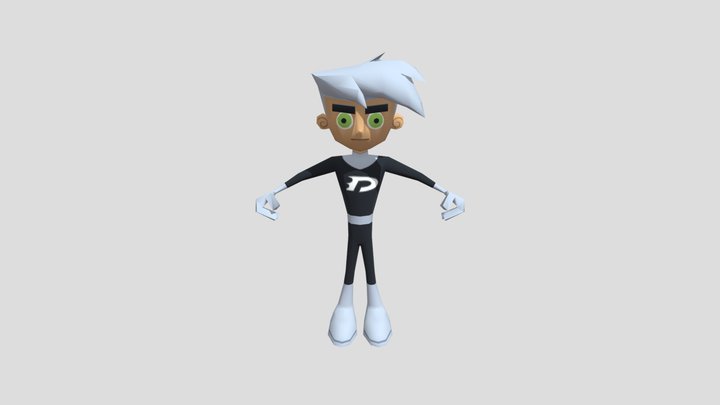 Game Cube - Nicktoons Unite - Danny Phantom 3D Model