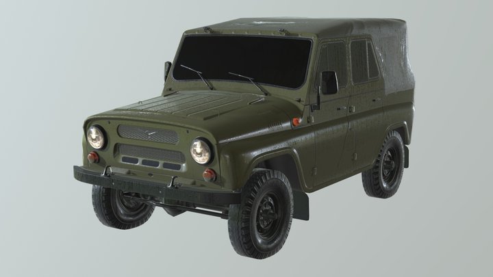 UAZ 001 УАЗ 3D Model