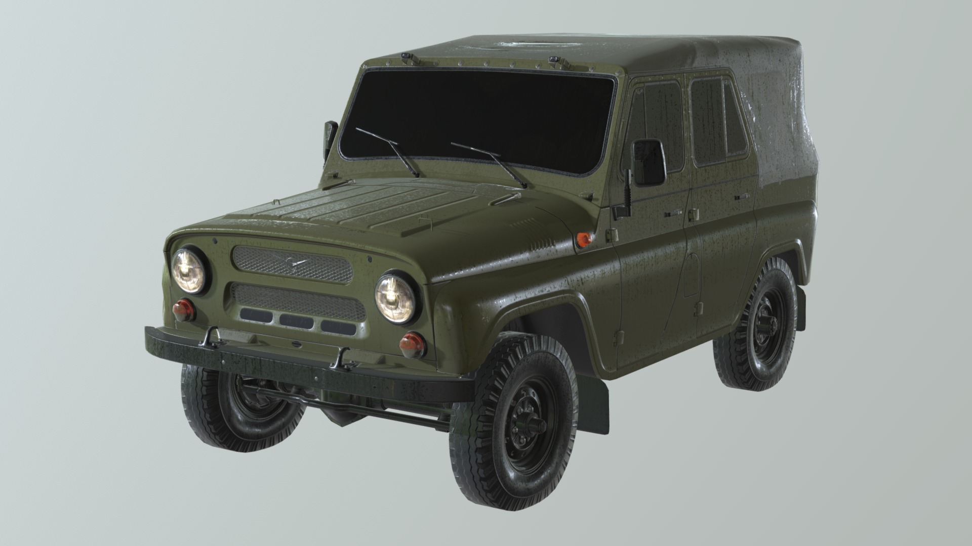 UAZ 001 УАЗ - Download Free 3D model by hawol (@hawol) [09016f1]