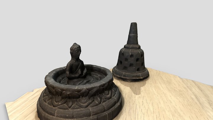 Borobudur Stupa Souvenir 3D Model