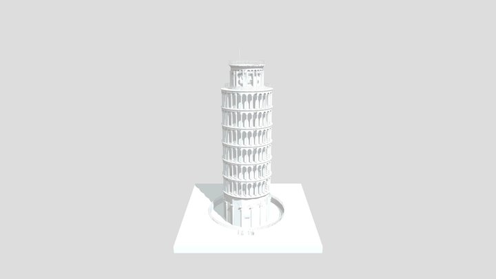 Pisa Leaning Tower 3D Model
