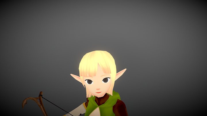 Elf Archer 3D Model