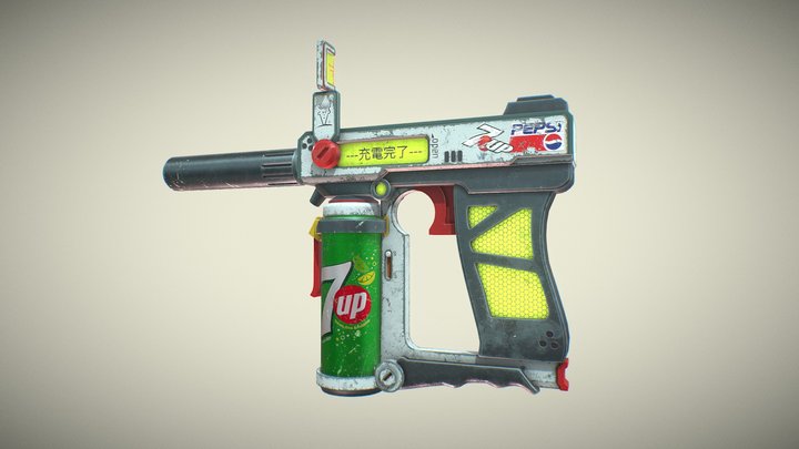 7UP Gun 3D Model