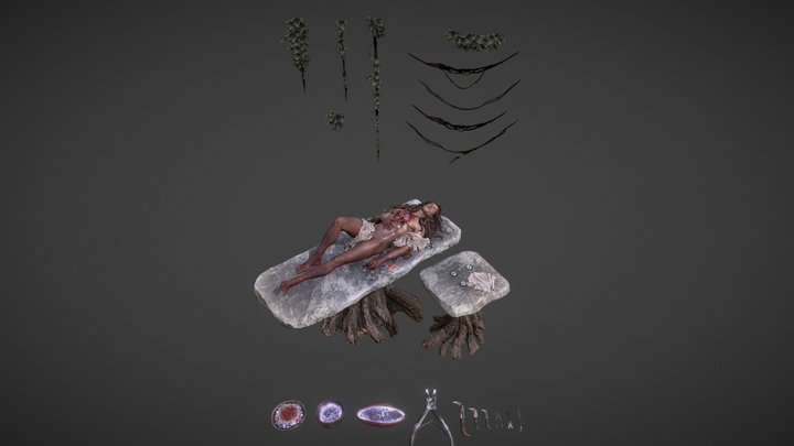 University project - Autopsy Table 3D Model