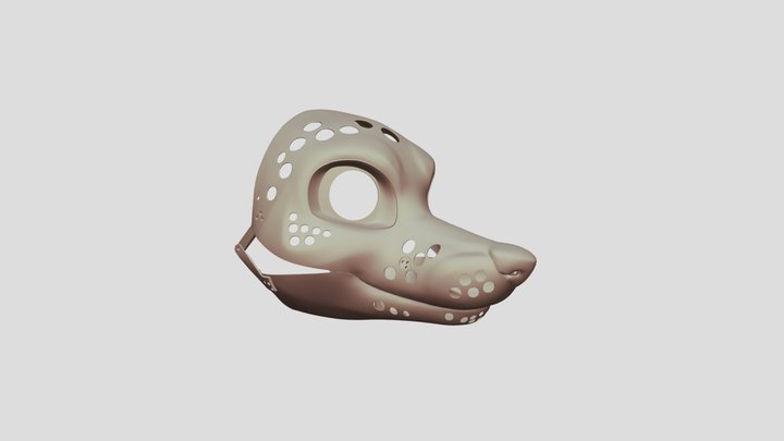 Fox fursuit mask 3D Model