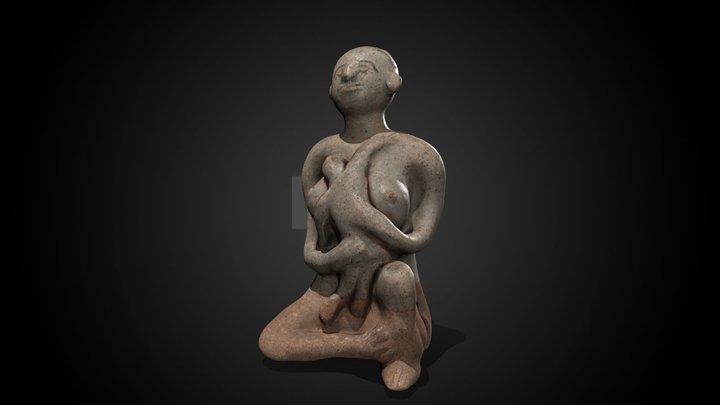 Mother and Child, 1st C BCE - 1st C CE – Kostenloses 3D-Modell STL