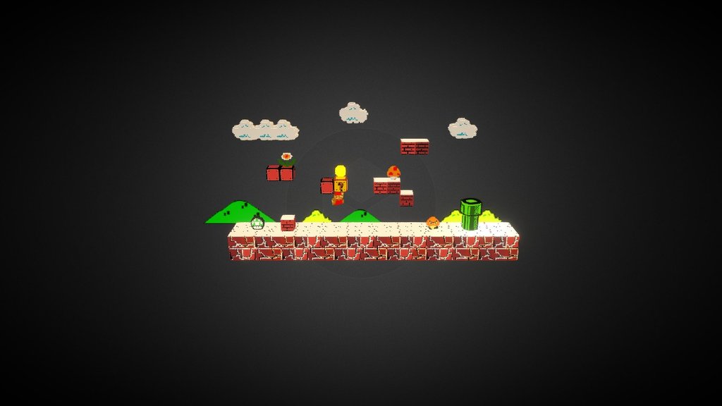 VoxelMarioLevel - 3D model by LinSeb (@linsebgame) [0903d47] - Sketchfab