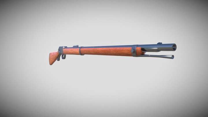 1871 Martini Henry Rifle 3D Model