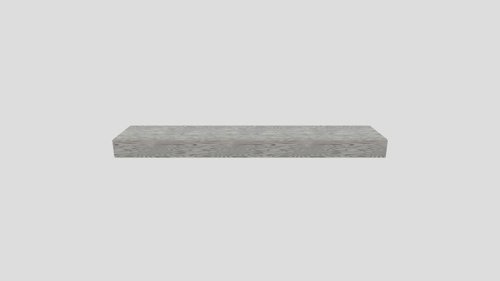 Simple wall shelf 3D Model