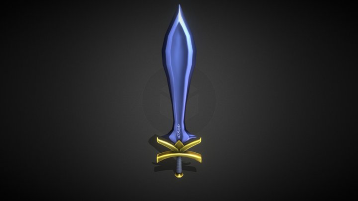 Stylized Fantasy Sword 3D Model