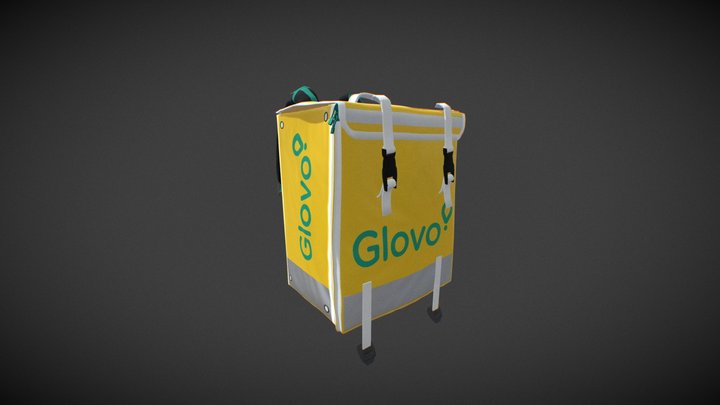 Glovo Backpack 3D Model