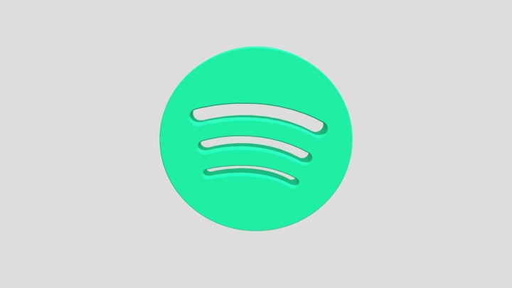 Spotify Logo 3D Model