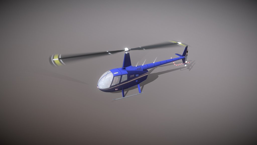 Robinson R66 Helicopter | 3D model