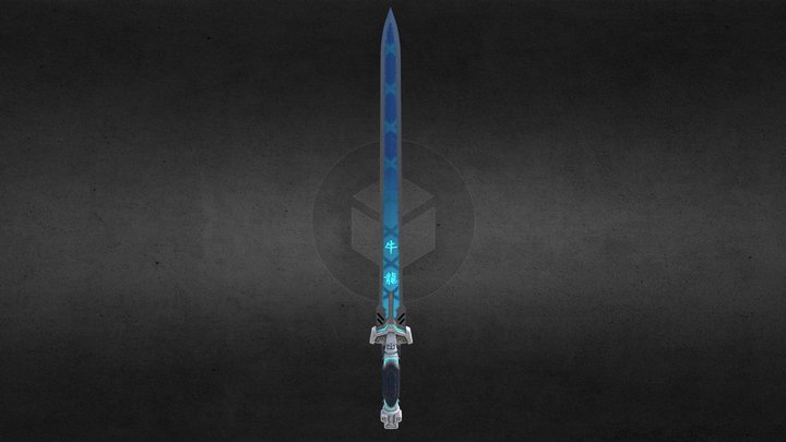Baihu Broadsword - Overwatch Inspired Weapon 3D Model