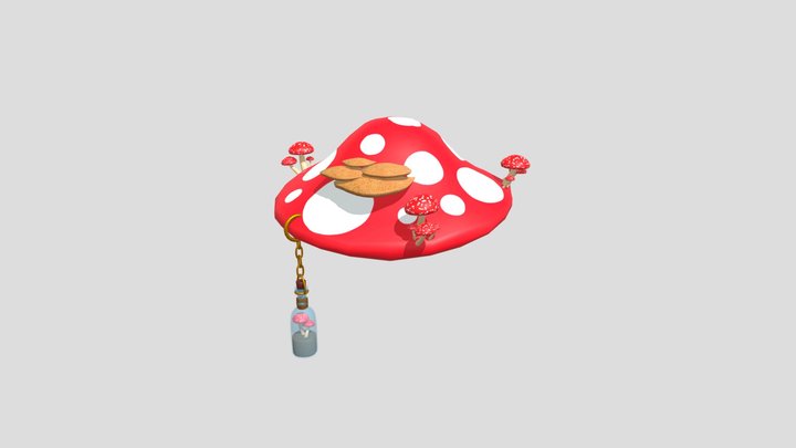 Mushroom Hat 3D Model