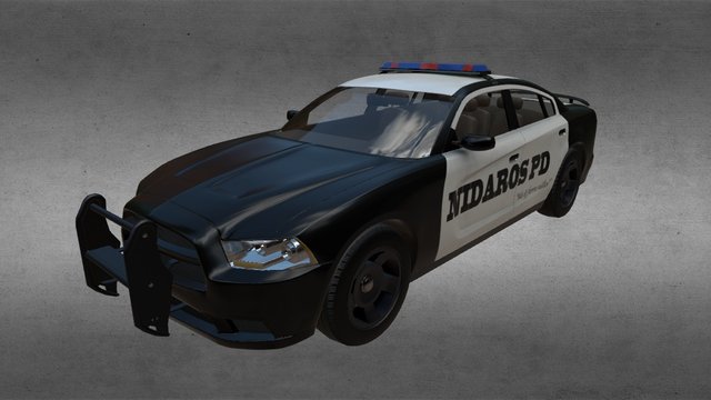 Dodge Charger 2011 Police Interceptor 3D Model