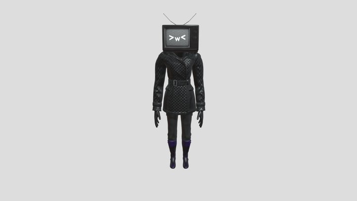 Tv_woman_animation 3D Model
