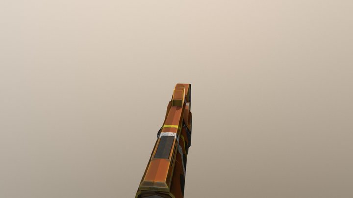 Gun standard texture 3D Model